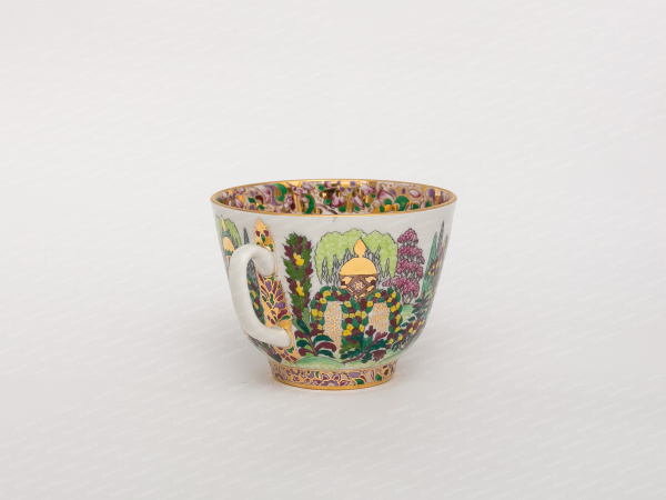 Чашка с блюдцем чайная форма Подарочная,рисунок  Весенний парк, 81.14820.00.1