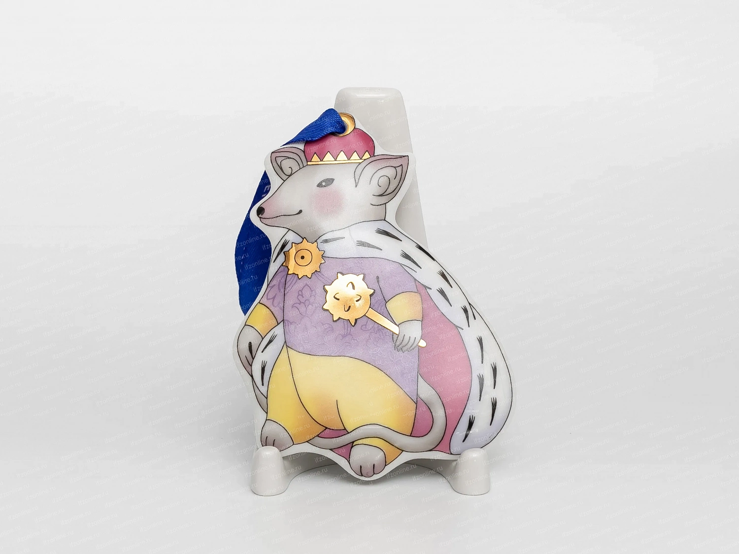 Елочная игрушка форма Мышиный король