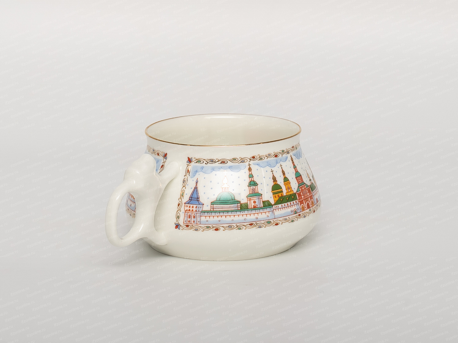 Чашка с блюдцем,рисунок. Билибина Москва златоглавая