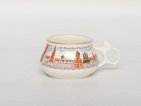 Чашка с блюдцем,рисунок. Билибина Москва златоглавая