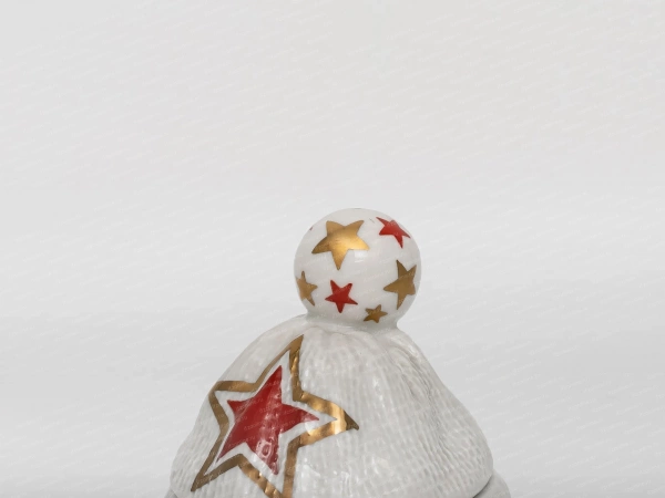 Туалетная коробочка форма Детская шапочка, рисунок Звезда
