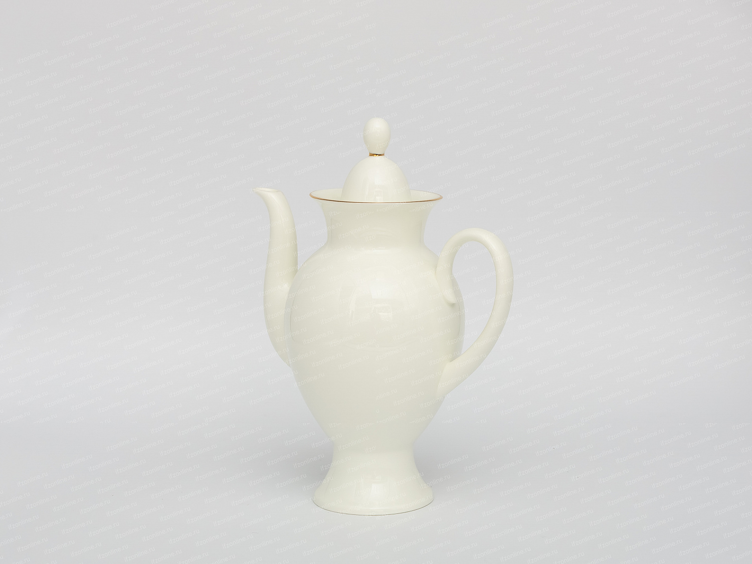 Кофейник, форма Классическая-2, рисунок Золотая лента