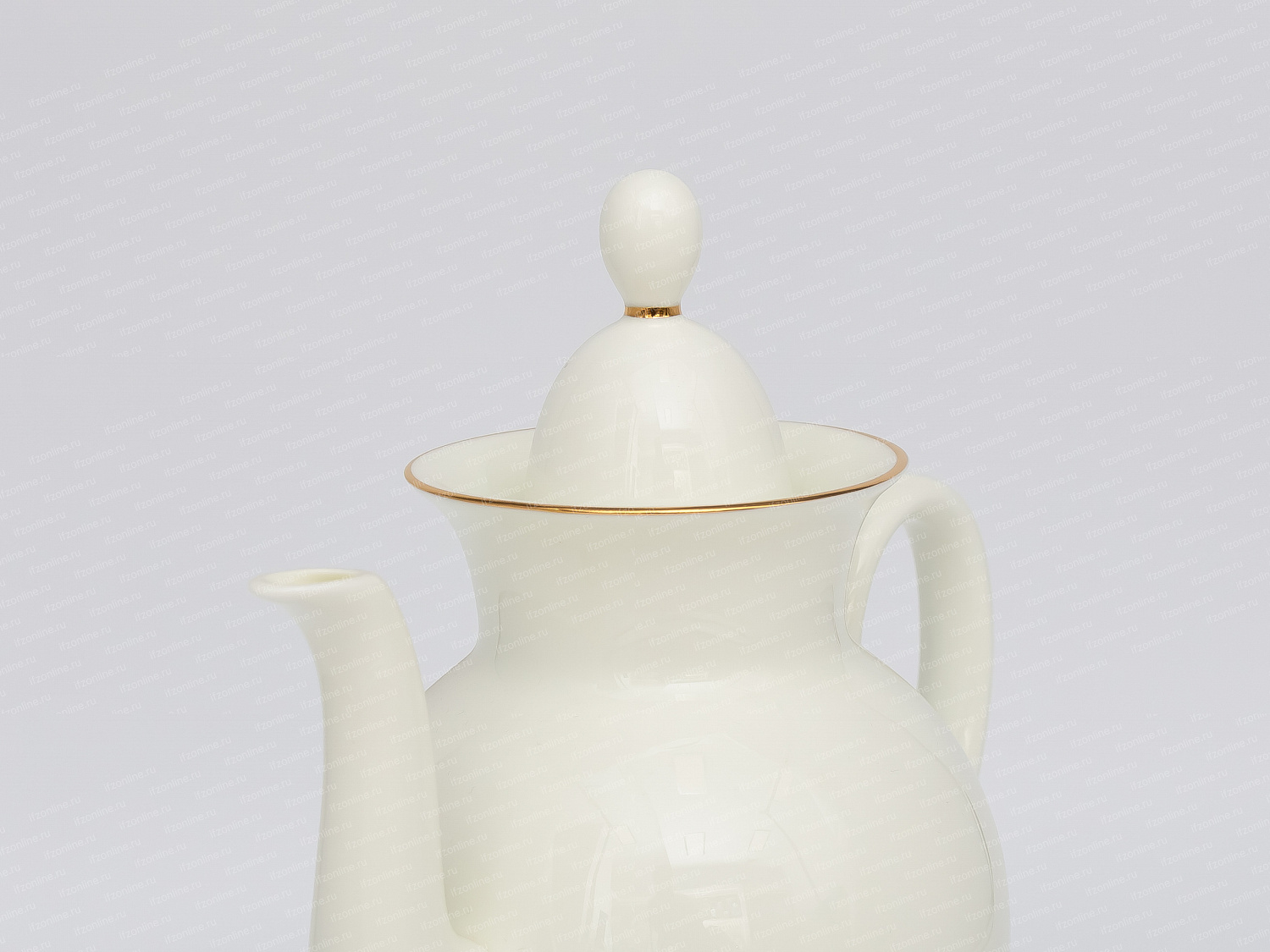Кофейник, форма Классическая-2, рисунок Золотая лента