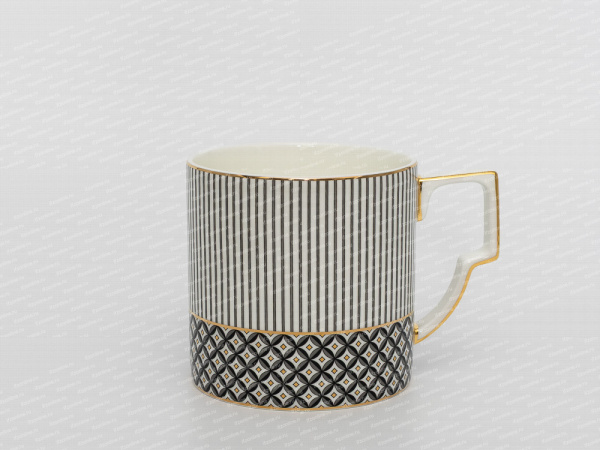 Чашка с блюдцем, форма Элегия, рисунок Elegant