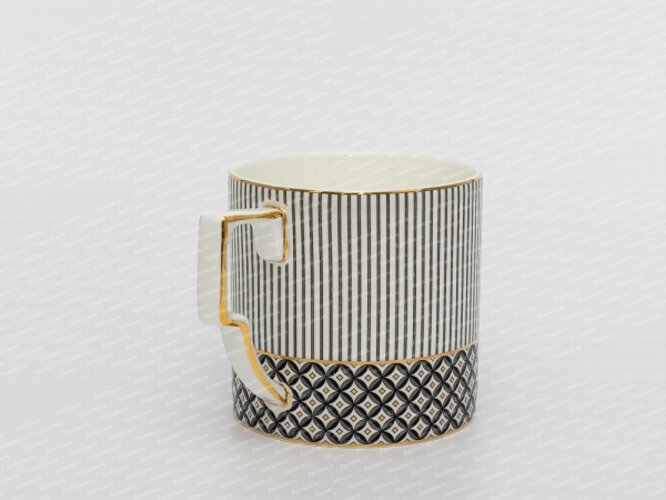 Чашка с блюдцем, форма Элегия, рисунок Elegant
