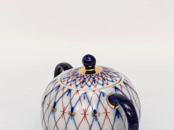 Сахарница,форма Тюльпан,рисунок Сетка 1950 ТН1