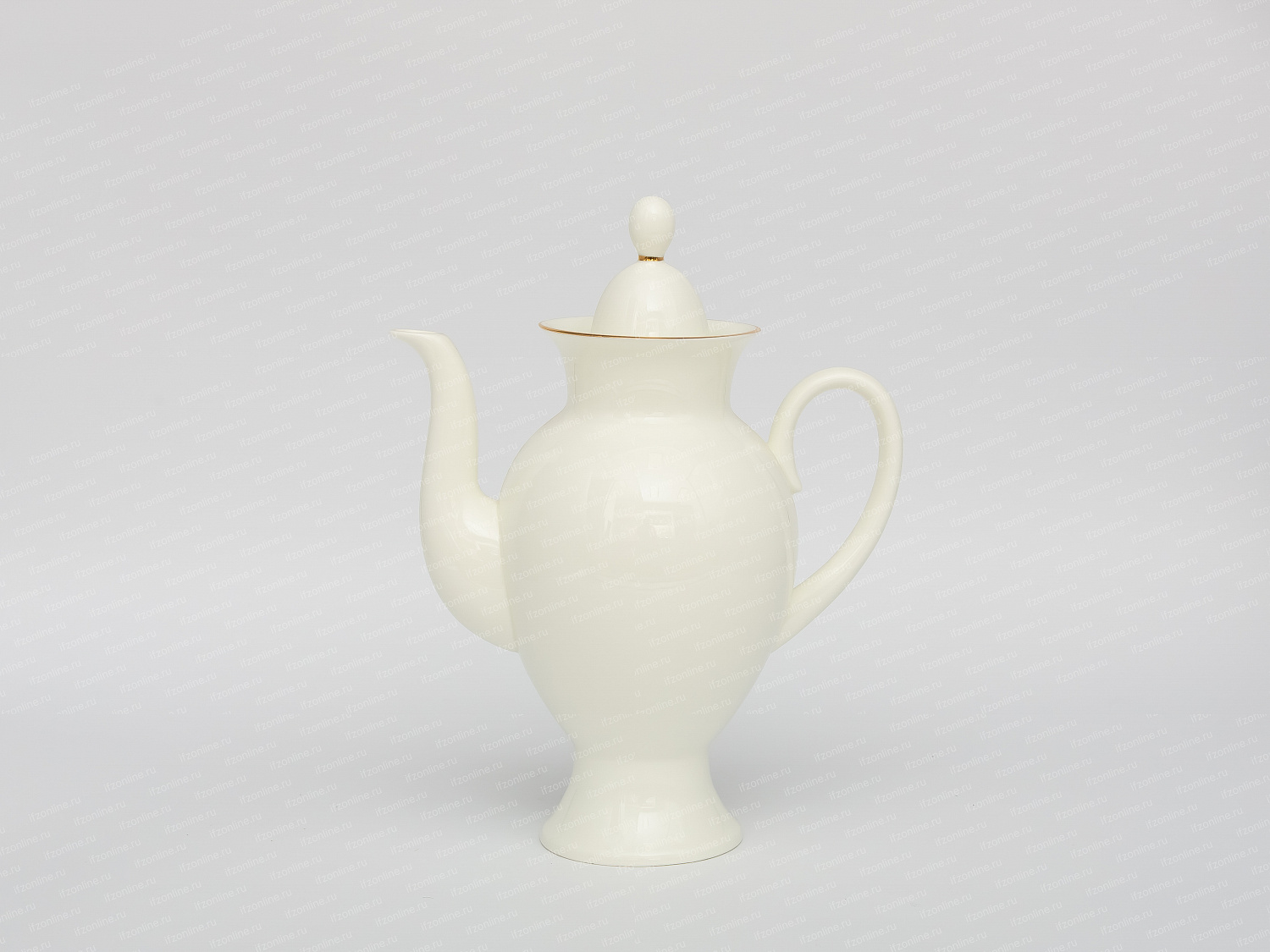 Кофейник, форма Классическая-2, рисунок Золотая лента