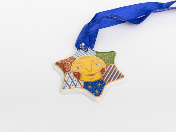 Набор елочных игрушек, рисунок Колядки, 5 предметов