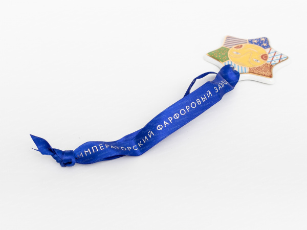 Набор елочных игрушек, рисунок Колядки, 5 предметов